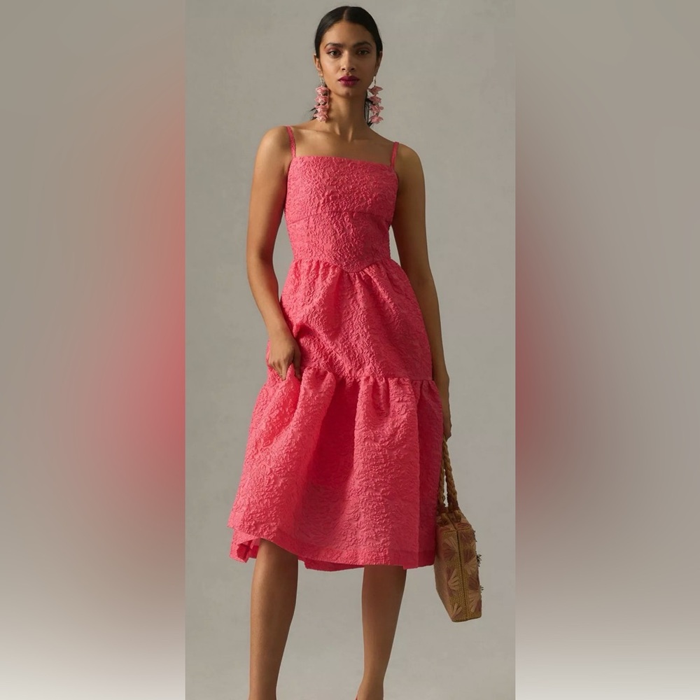 Anthropologie Hutch Tiered Corset Dress Women’s Size 12